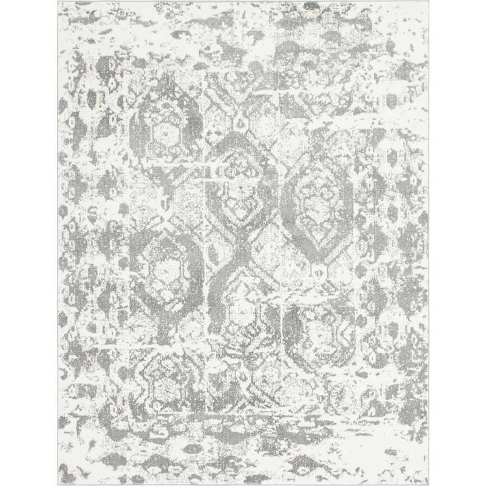 Piazza Rosso Rug, Light Gray (8' 0 x 10' 0). Picture 1