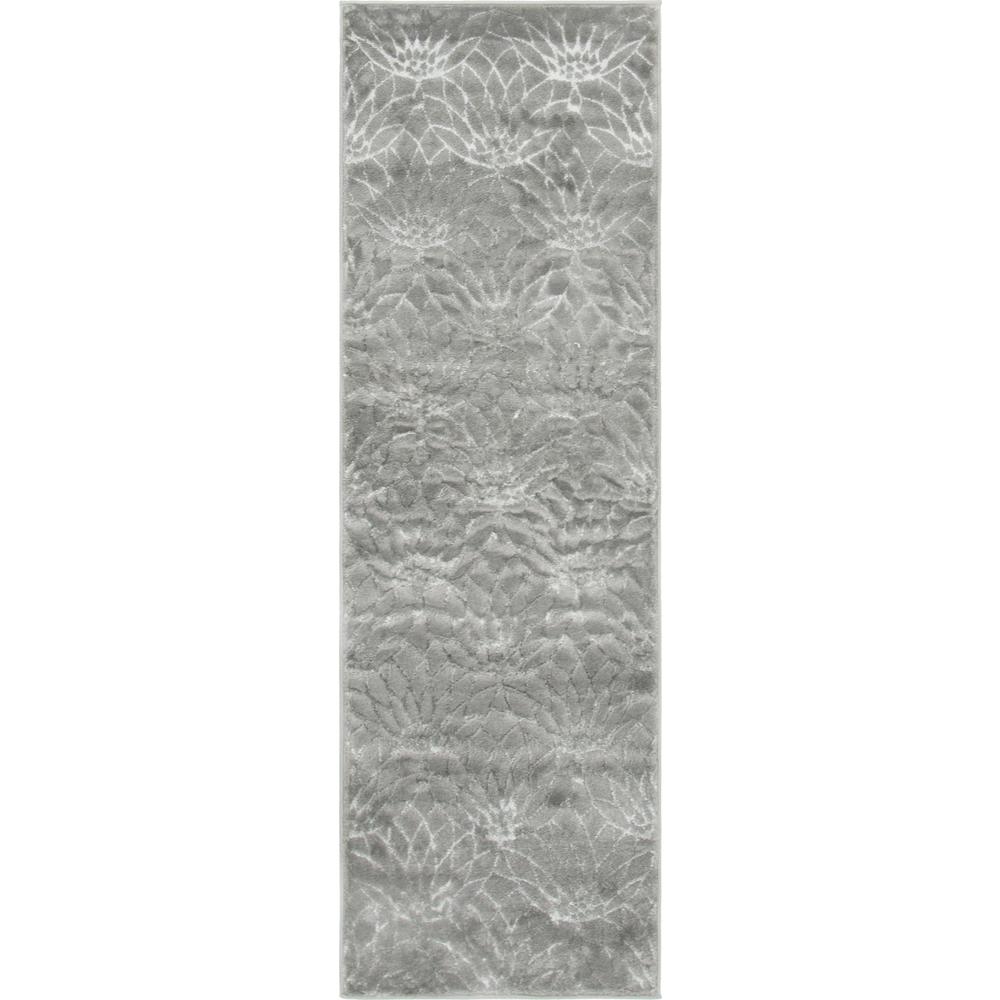 Marilyn Monroe™ Glam Dahlia Rug, Gray/Silver (2' 0 x 6' 0). Picture 1
