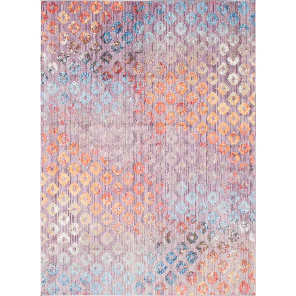 Rainbow Spectral Rug, Violet (8' 0 x 11' 0). Picture 1
