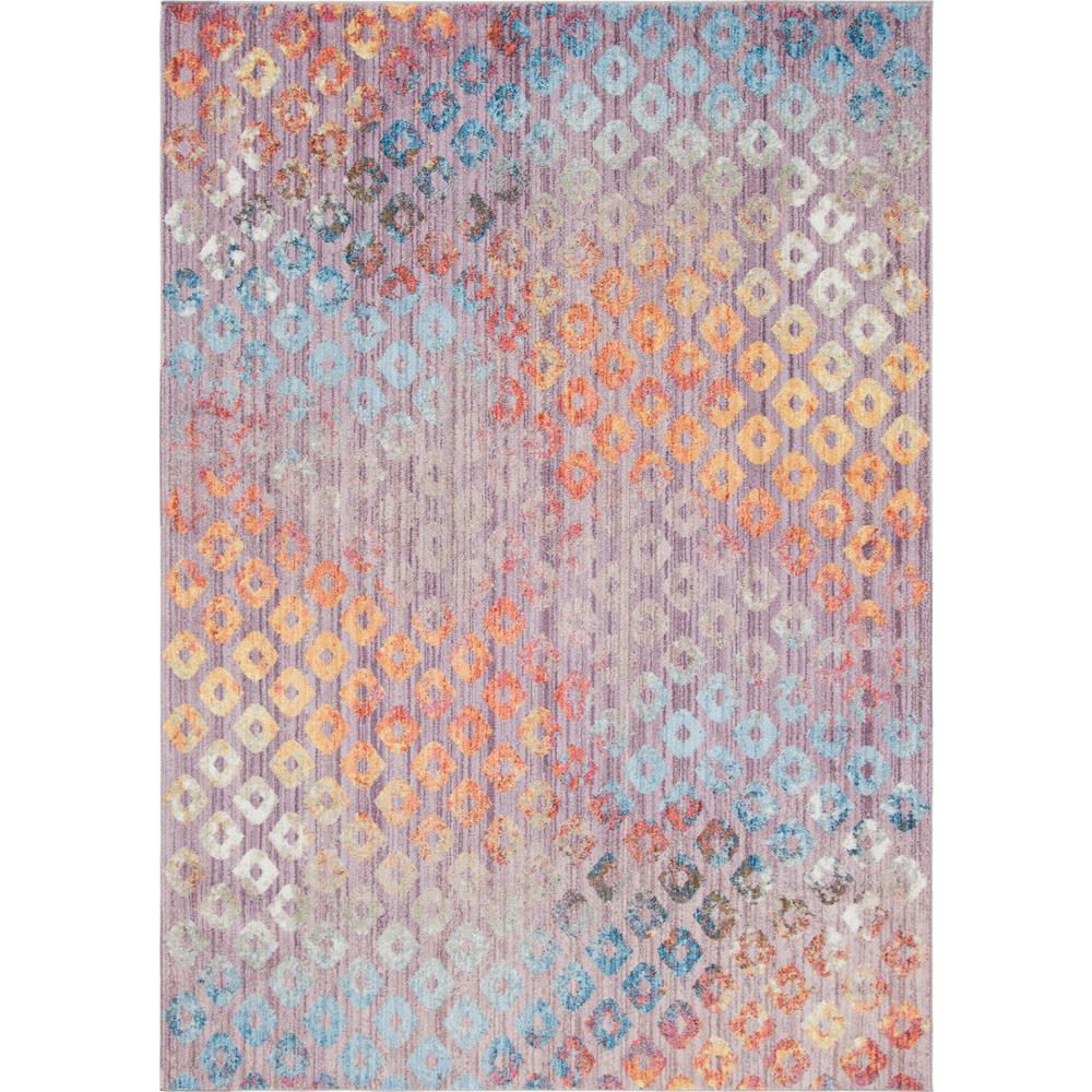 Rainbow Spectral Rug, Violet (7' 0 x 10' 0). Picture 1