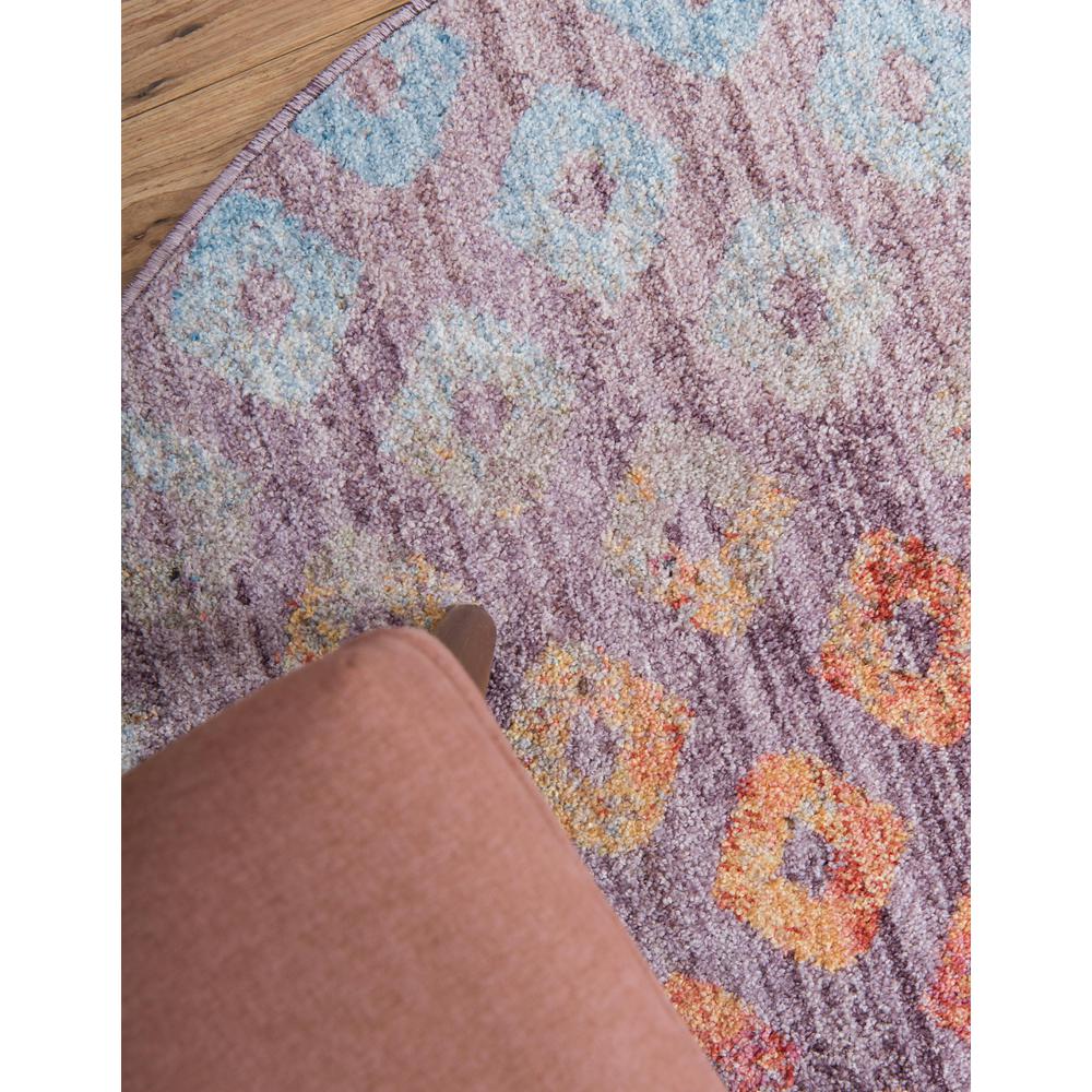 Rainbow Spectral Rug, Violet (6' 0 x 6' 0). Picture 4