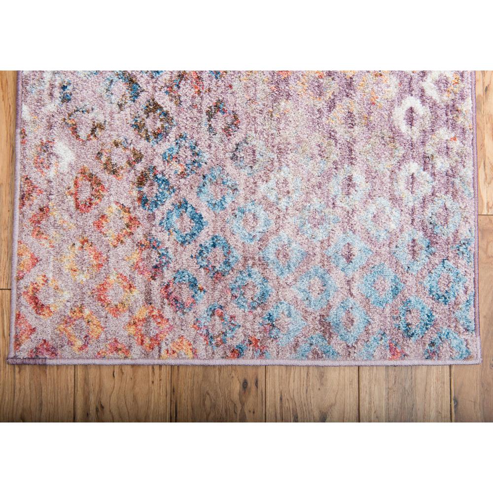Rainbow Spectral Rug, Violet (2' 0 x 6' 0). Picture 6