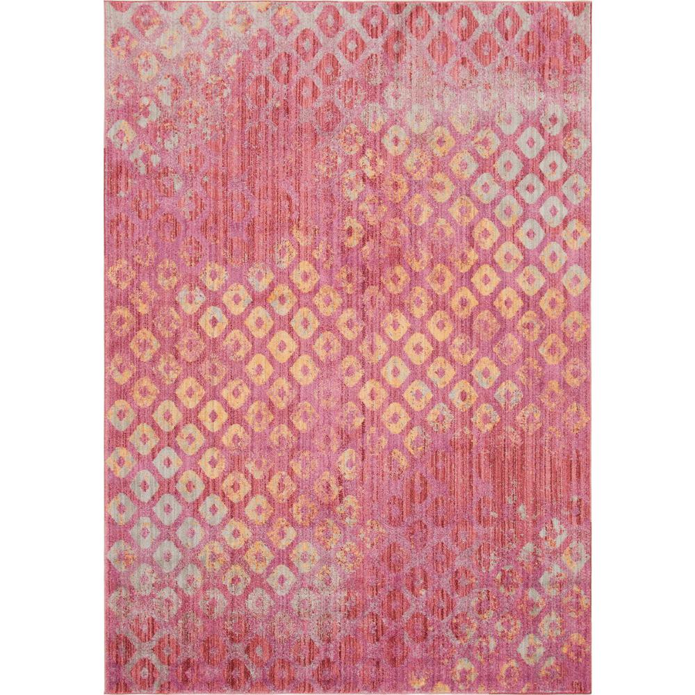 Rainbow Spectral Rug, Pink (7' 0 x 10' 0). Picture 1