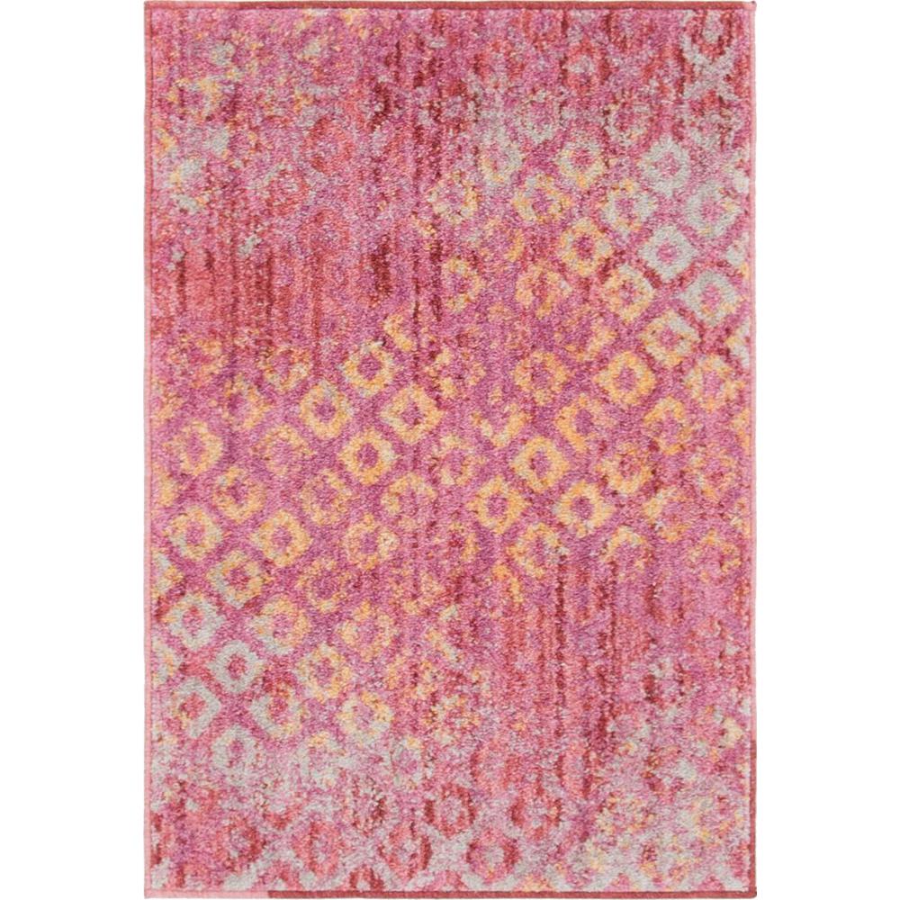 Rainbow Spectral Rug, Pink (2' 2 x 3' 0). Picture 1