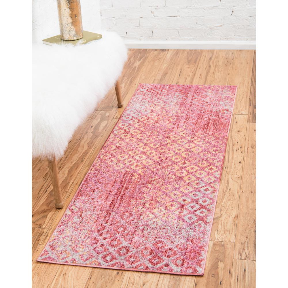 Rainbow Spectral Rug, Pink (2' 0 x 6' 0). Picture 2