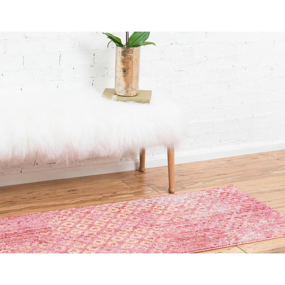Rainbow Spectral Rug, Pink (2' 0 x 6' 0). Picture 5