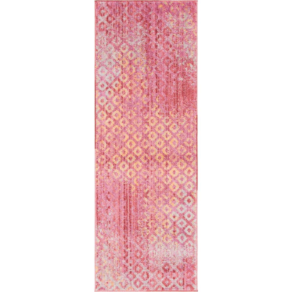 Rainbow Spectral Rug, Pink (2' 0 x 6' 0). Picture 1