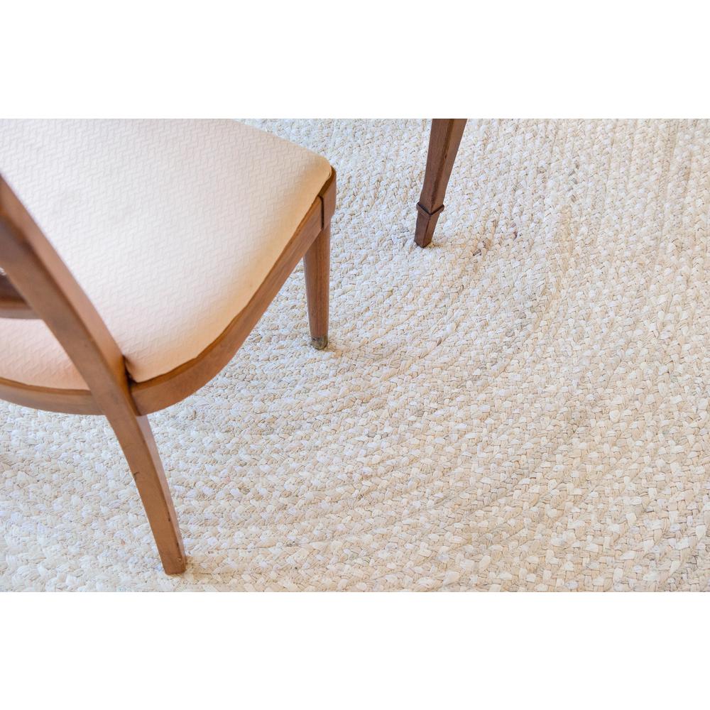 Braided Chindi Rug, Ivory (8' 0 x 10' 0). Picture 6
