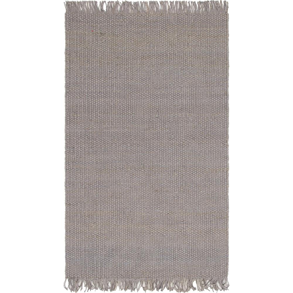 Chunky Jute Rug, Gray (5' 0 x 8' 0). Picture 1