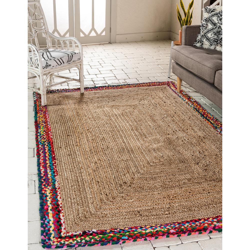 Manipur Braided Jute Rug, Natural (9' 0 x 12' 0). Picture 2
