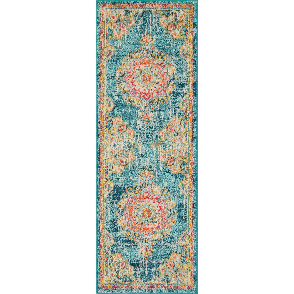Alexis Penrose Rug, Turquoise (2' 2 x 6' 0). Picture 1