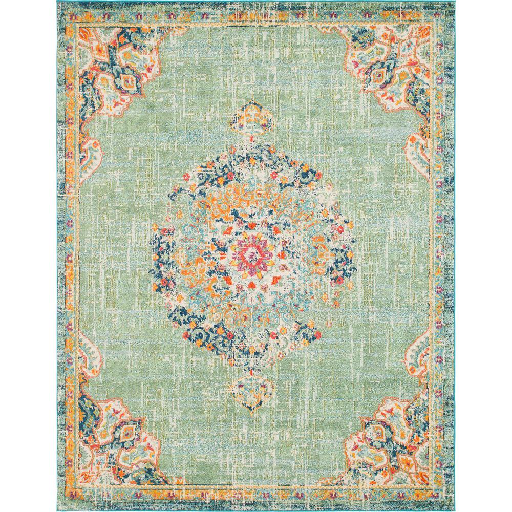 Alexis Penrose Rug, Green (8' 0 x 10' 0). Picture 1