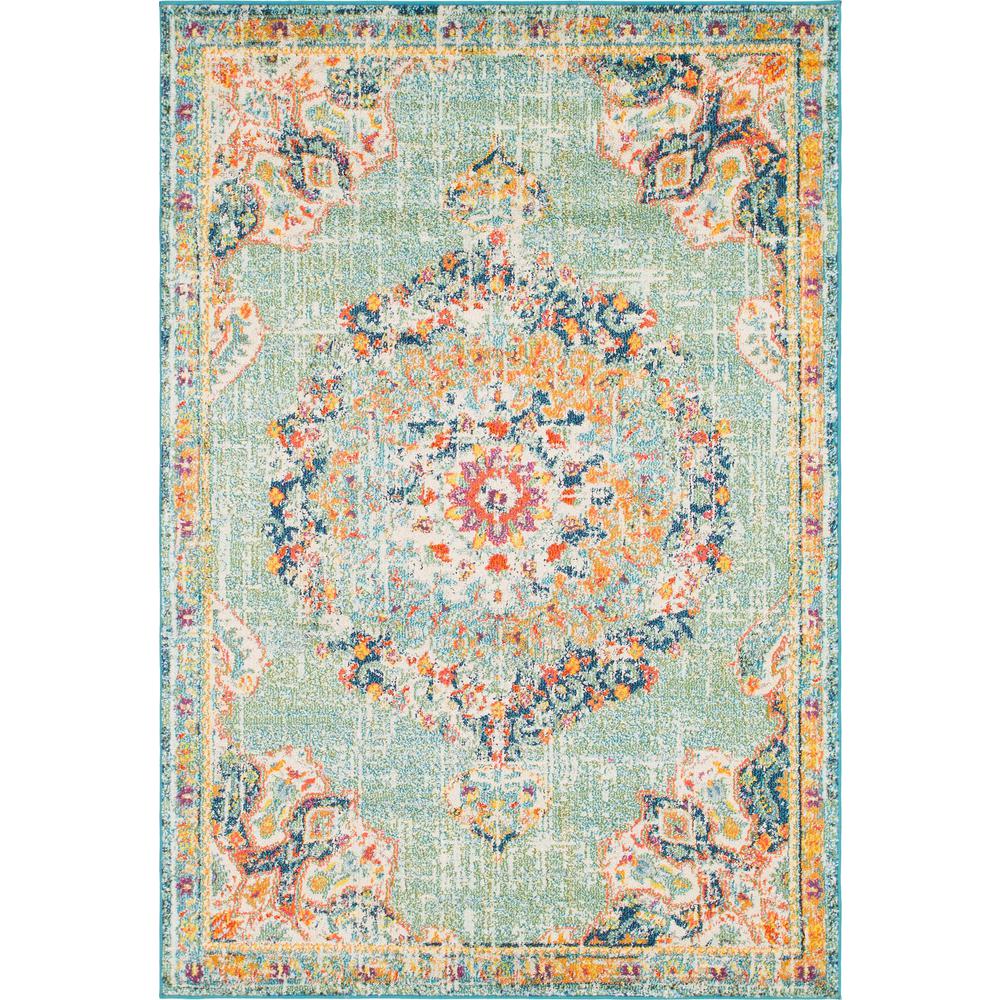 Alexis Penrose Rug, Green (5' 3 x 7' 7). Picture 1