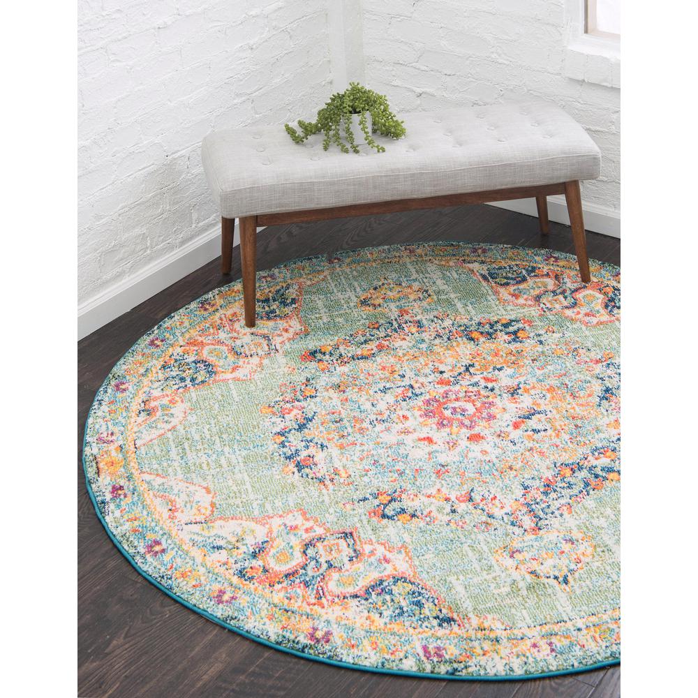 Alexis Penrose Rug, Green (6' 0 x 6' 0). Picture 2