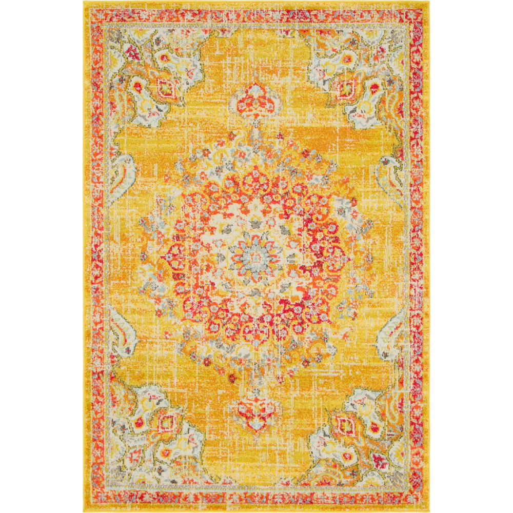 Alexis Penrose Rug, Gold (5' 3 x 7' 7). Picture 1