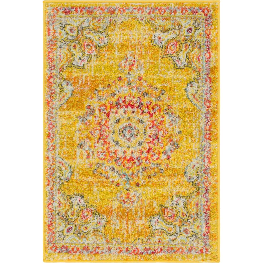 Alexis Penrose Rug, Gold (2' 2 x 3' 0). Picture 1