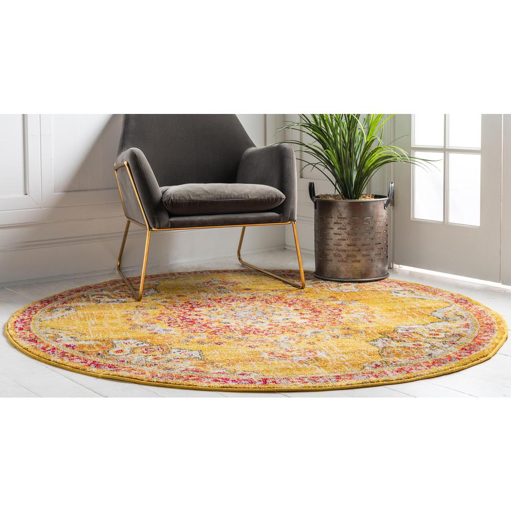 Alexis Penrose Rug, Gold (6' 0 x 6' 0). Picture 3
