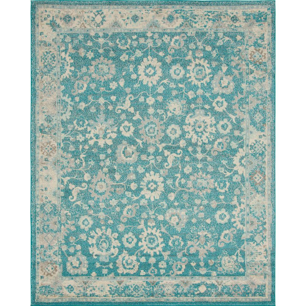 Krystle Penrose Rug, Turquoise (8' 0 x 10' 0). Picture 1