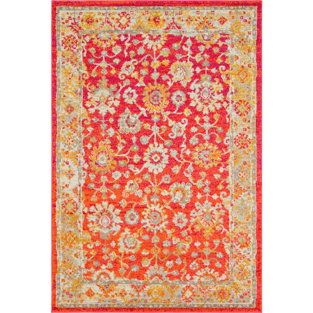 Krystle Penrose Rug, Red (5' 3 x 7' 7). Picture 1