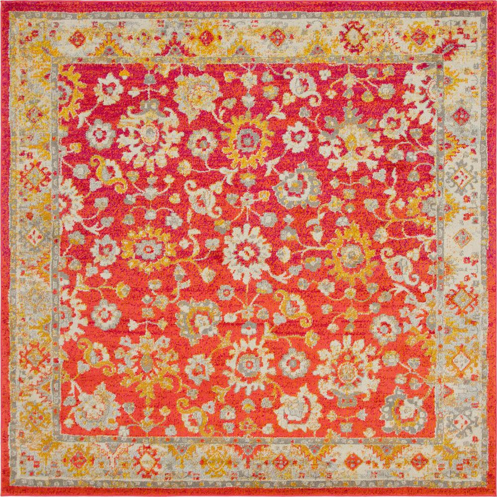 Krystle Penrose Rug, Red (8' 0 x 8' 0). Picture 1