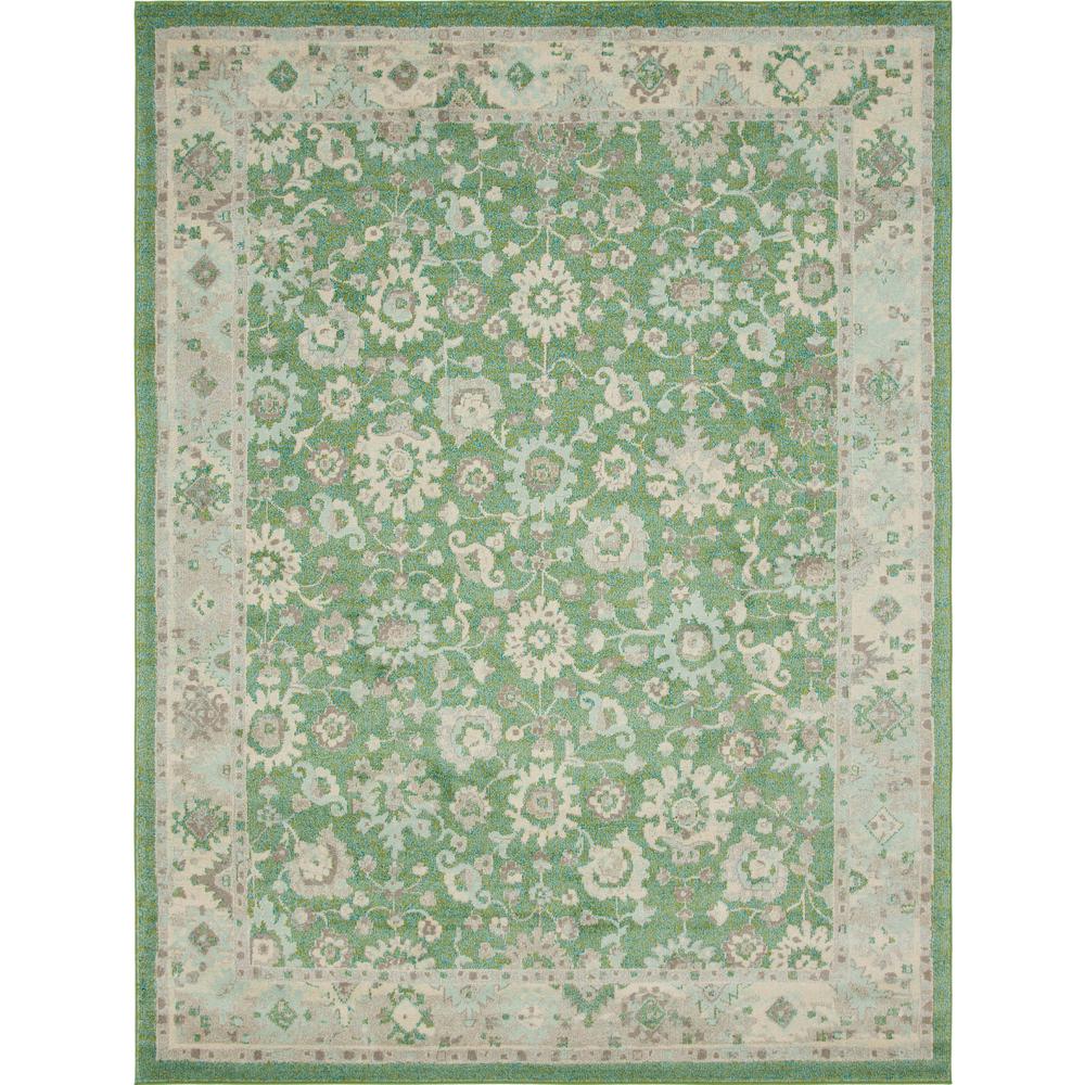Krystle Penrose Rug, Green (9' 0 x 12' 0). Picture 1
