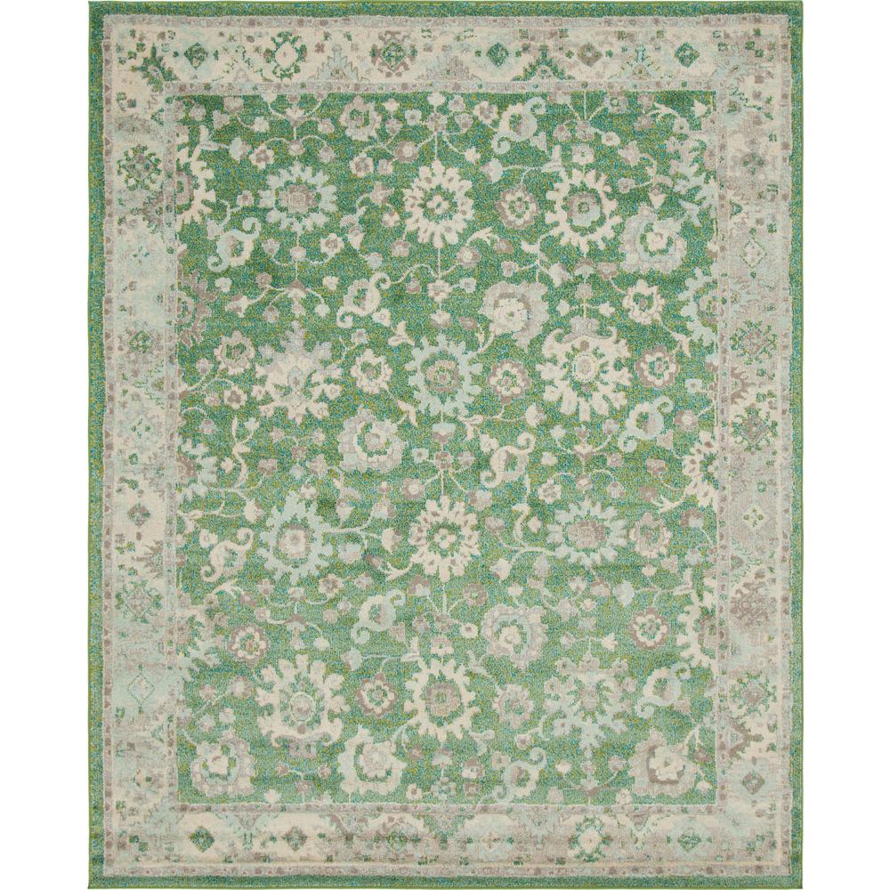 Krystle Penrose Rug, Green (8' 0 x 10' 0). Picture 1