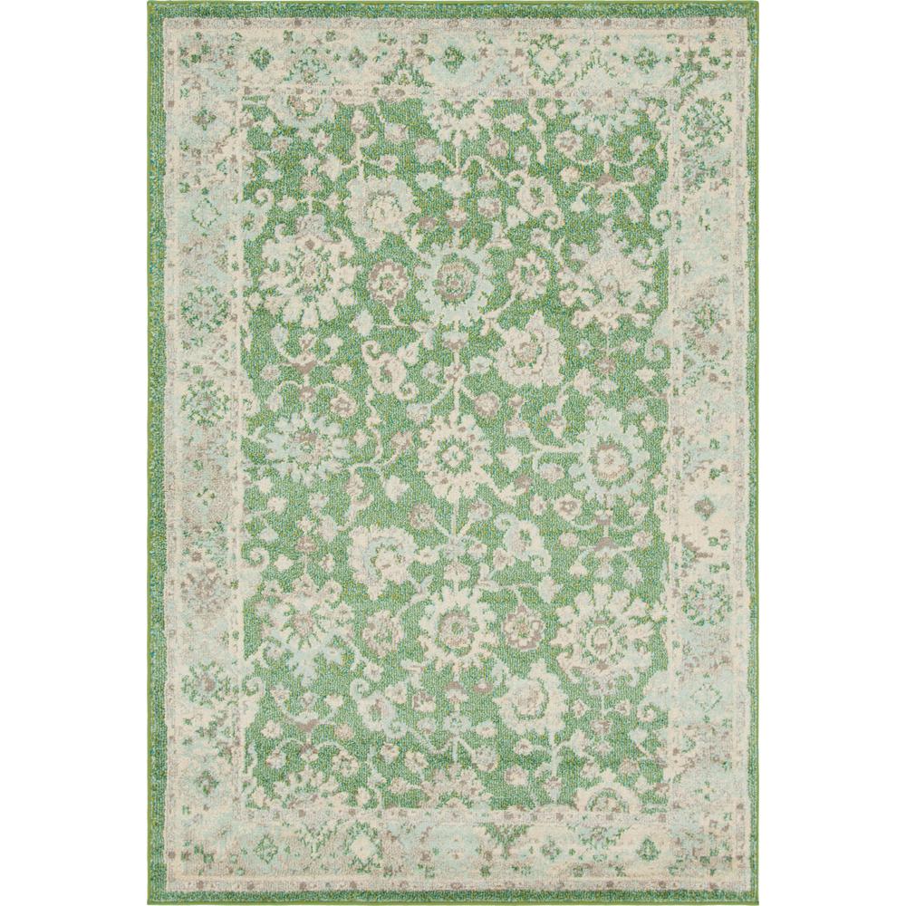 Krystle Penrose Rug, Green (5' 3 x 7' 7). Picture 1