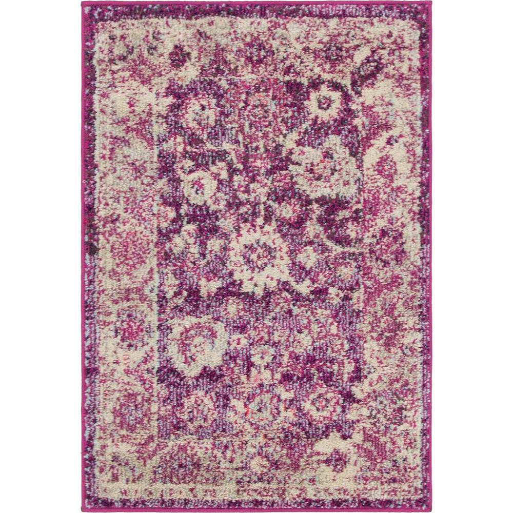 Krystle Penrose Rug, Purple (2' 2 x 3' 0). The main picture.