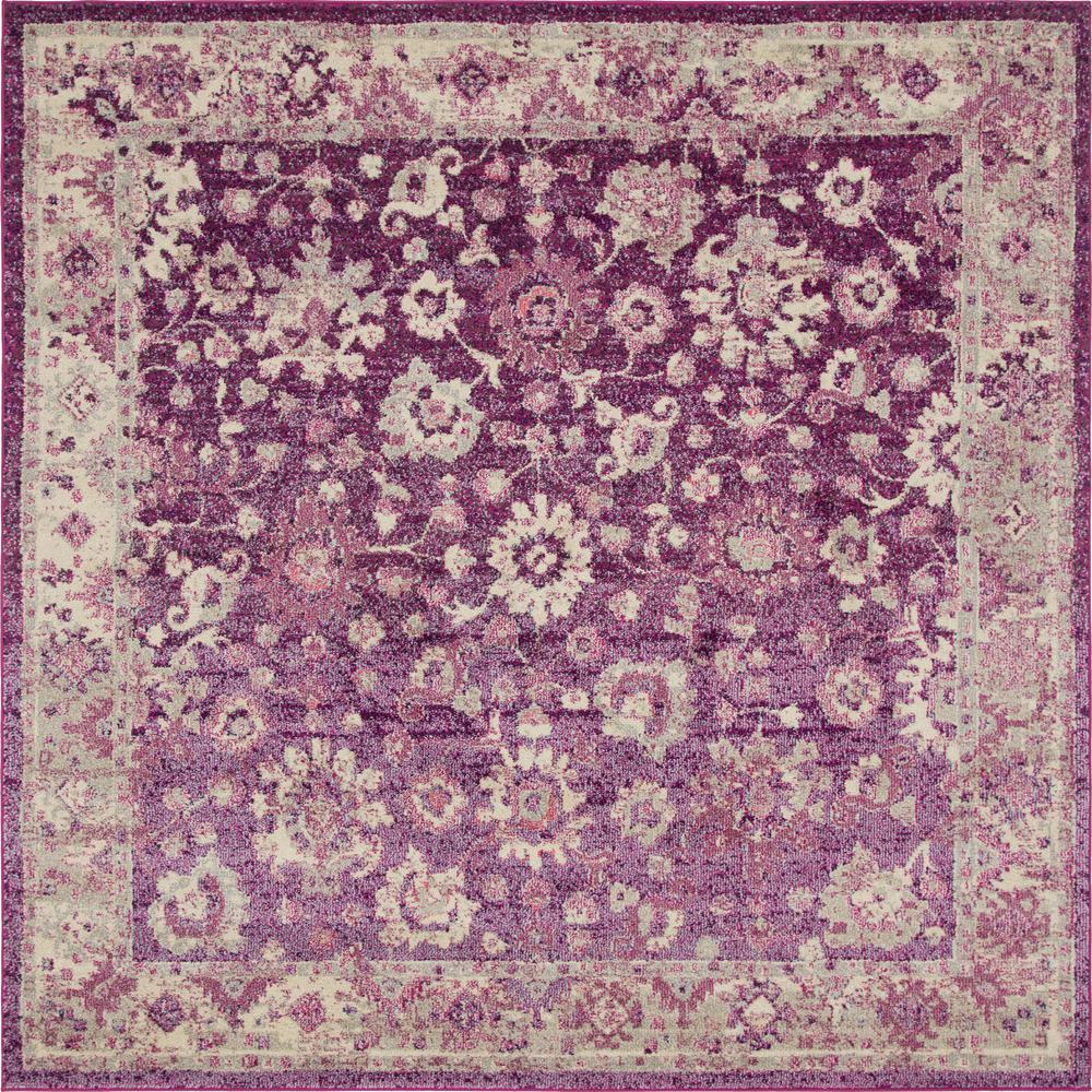 Krystle Penrose Rug, Purple (8' 0 x 8' 0). Picture 1