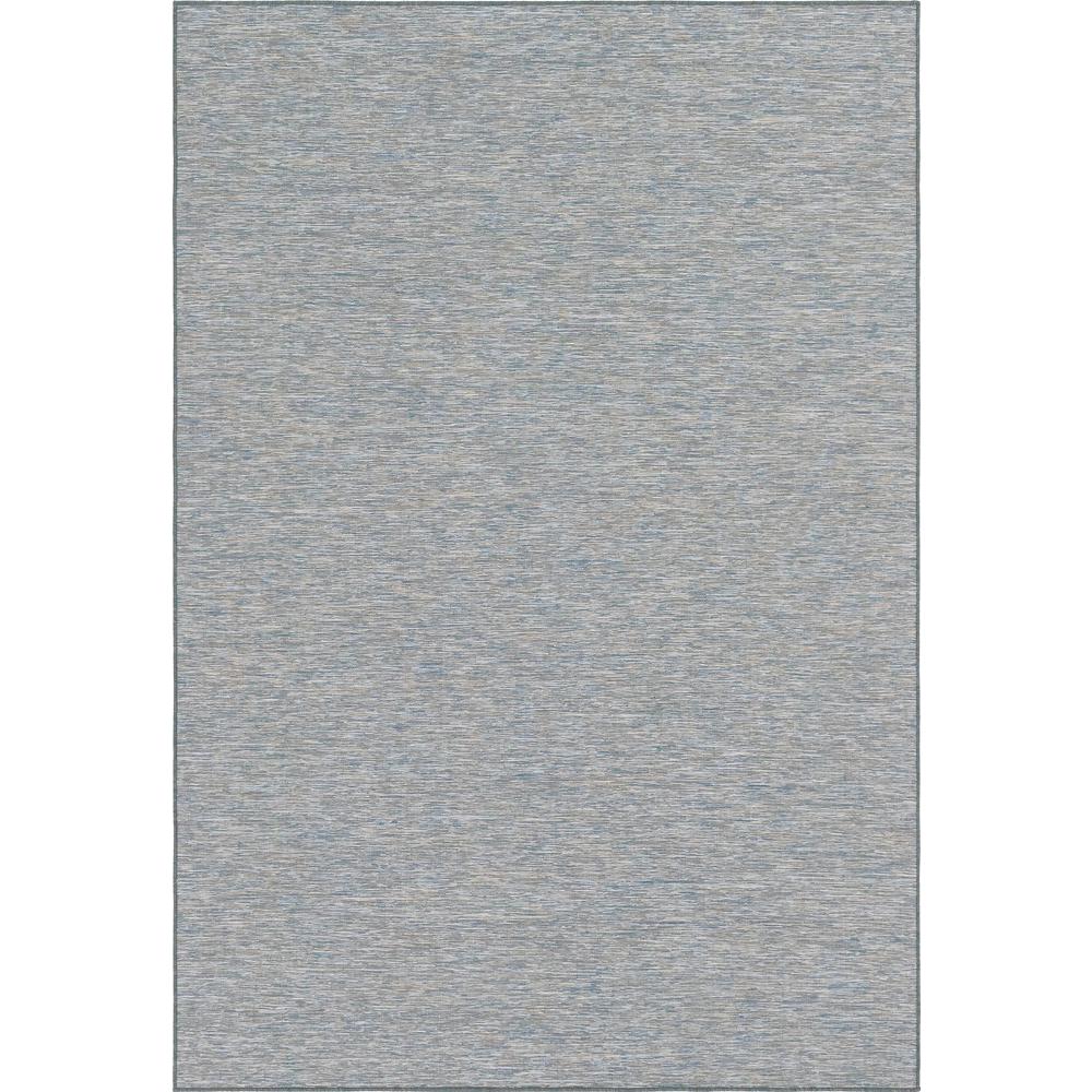 Outdoor Patio Rug, Blue (6' 3 x 9' 0). Picture 1