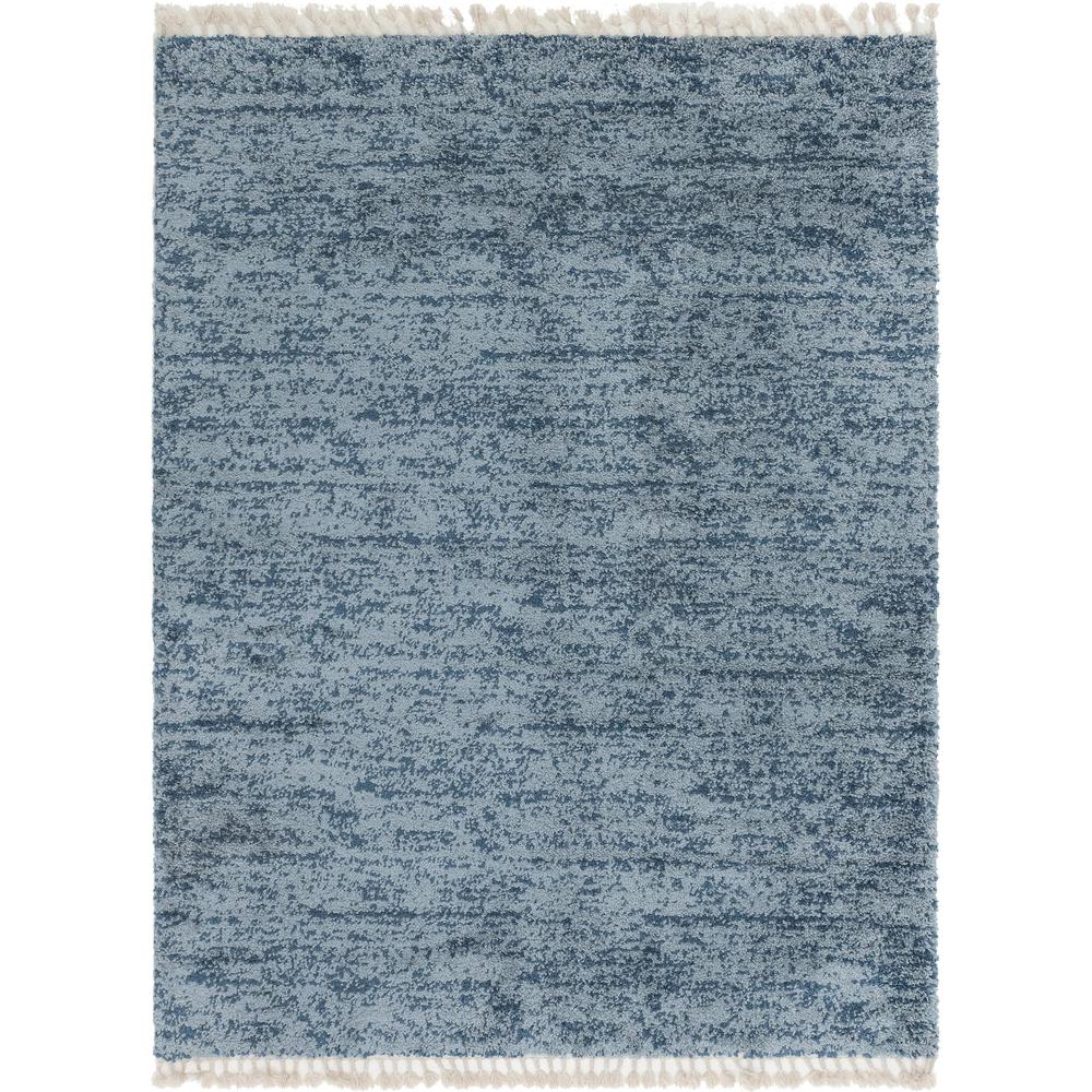 Misty Hygge Shag Rug, Blue (9' 0 x 12' 0). Picture 1
