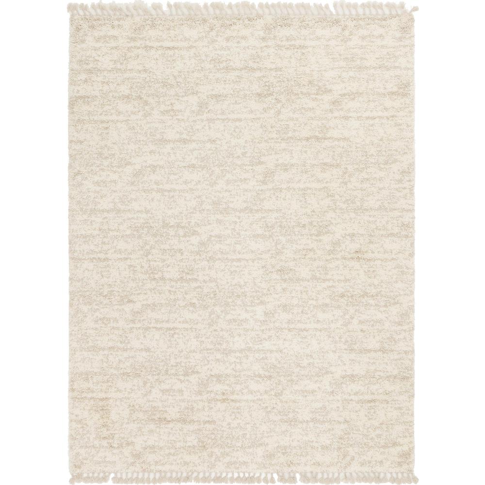 Misty Hygge Shag Rug, Ivory (9' 0 x 12' 0). Picture 1