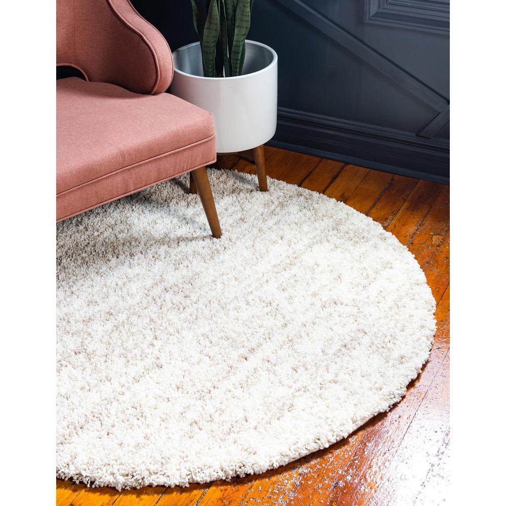 Misty Hygge Shag Rug, Ivory (5' 0 x 5' 0). Picture 2
