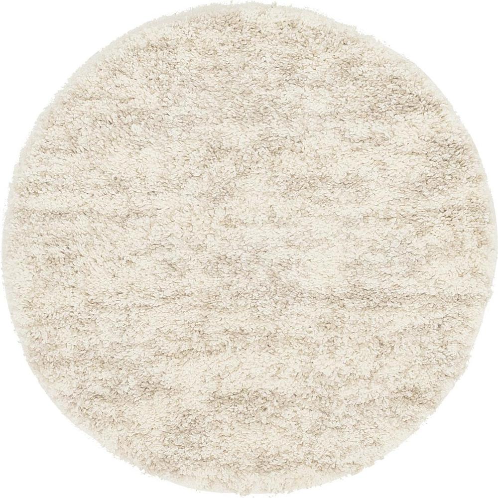 Misty Hygge Shag Rug, Ivory (3' 3 x 3' 3). Picture 1