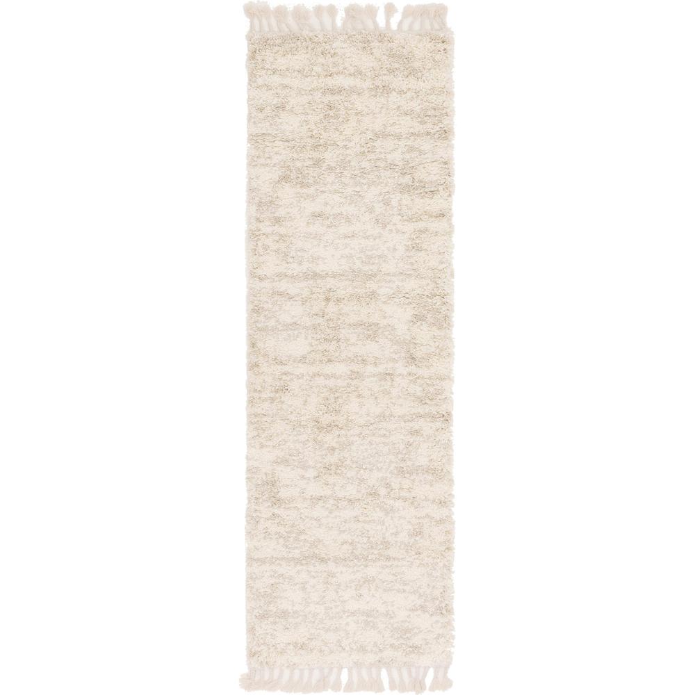 Misty Hygge Shag Rug, Ivory (2' 7 x 8' 2). Picture 1