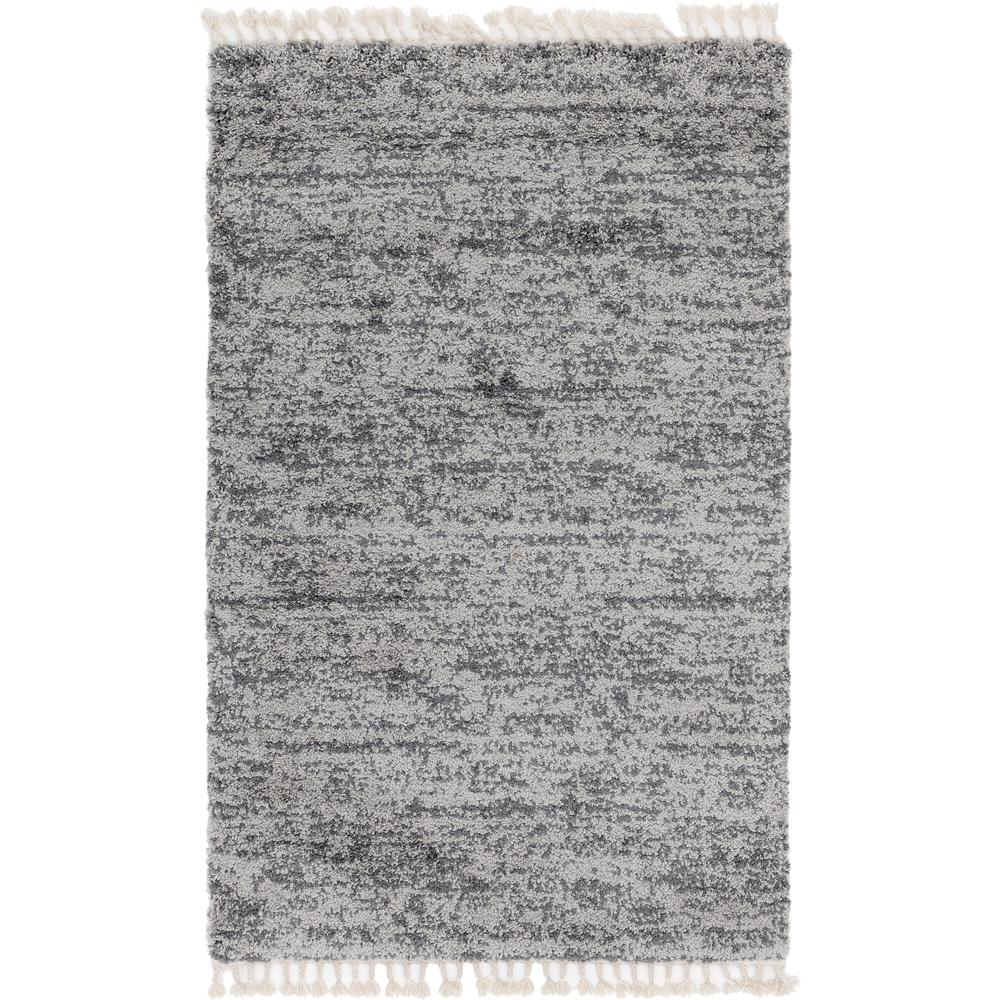 Misty Hygge Shag Rug, Gray (5' 0 x 8' 0). Picture 1