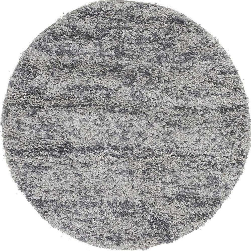 Misty Hygge Shag Rug, Gray (3' 3 x 3' 3). Picture 1