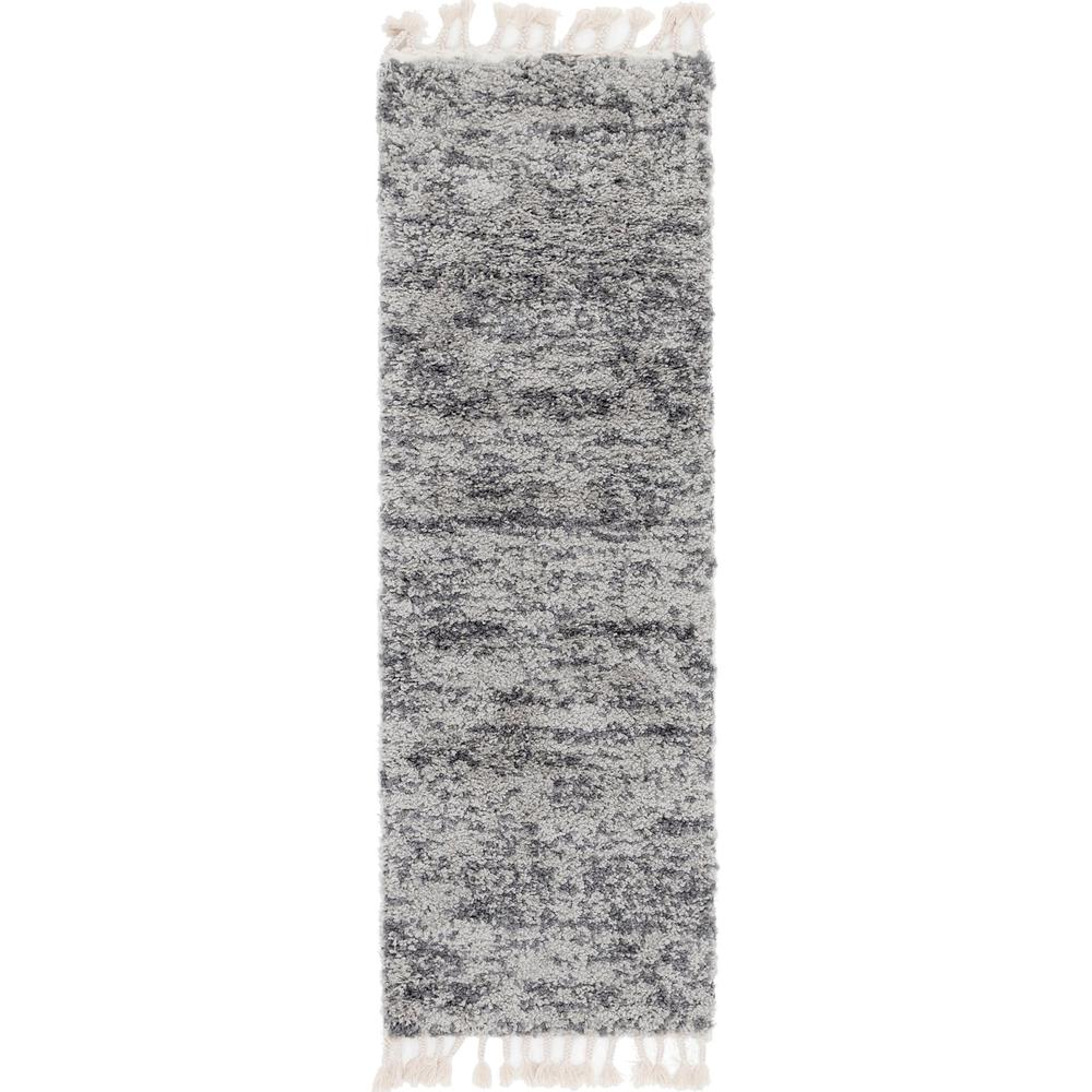Misty Hygge Shag Rug, Gray (2' 7 x 8' 2). Picture 1