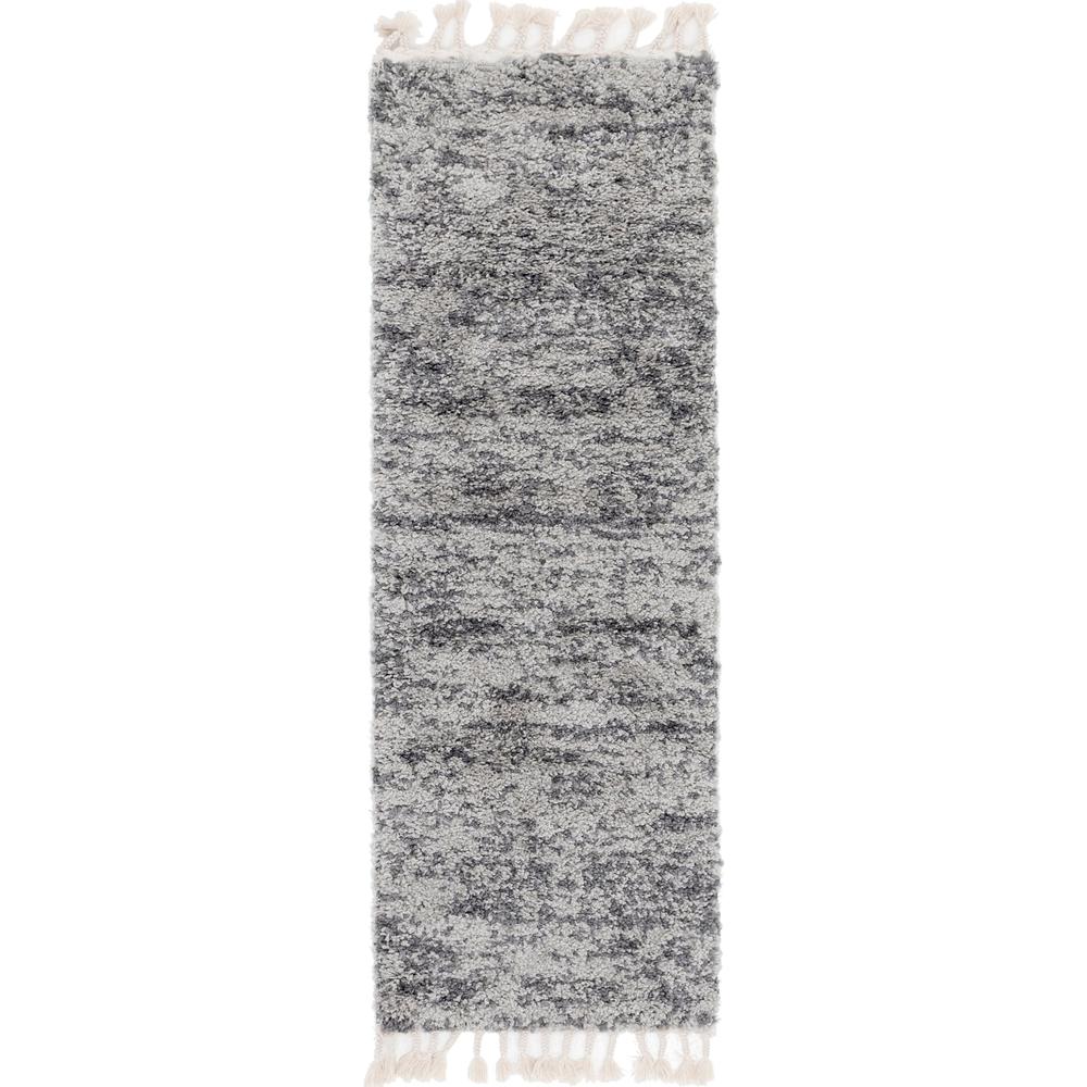 Misty Hygge Shag Rug, Gray (2' 2 x 6' 0). The main picture.