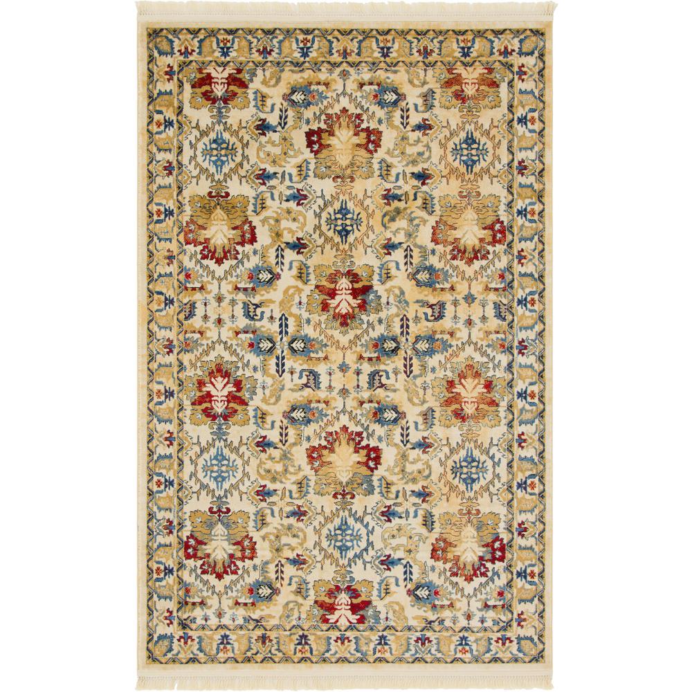 Diplomat District Rug, Ivory (5' 0 x 8' 0). Picture 1