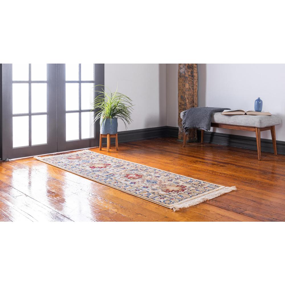 Diplomat District Rug, Ivory (2' 2 x 6' 0). Picture 3