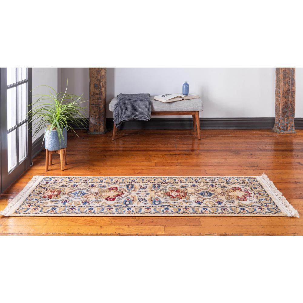Diplomat District Rug, Ivory (2' 2 x 6' 0). Picture 4