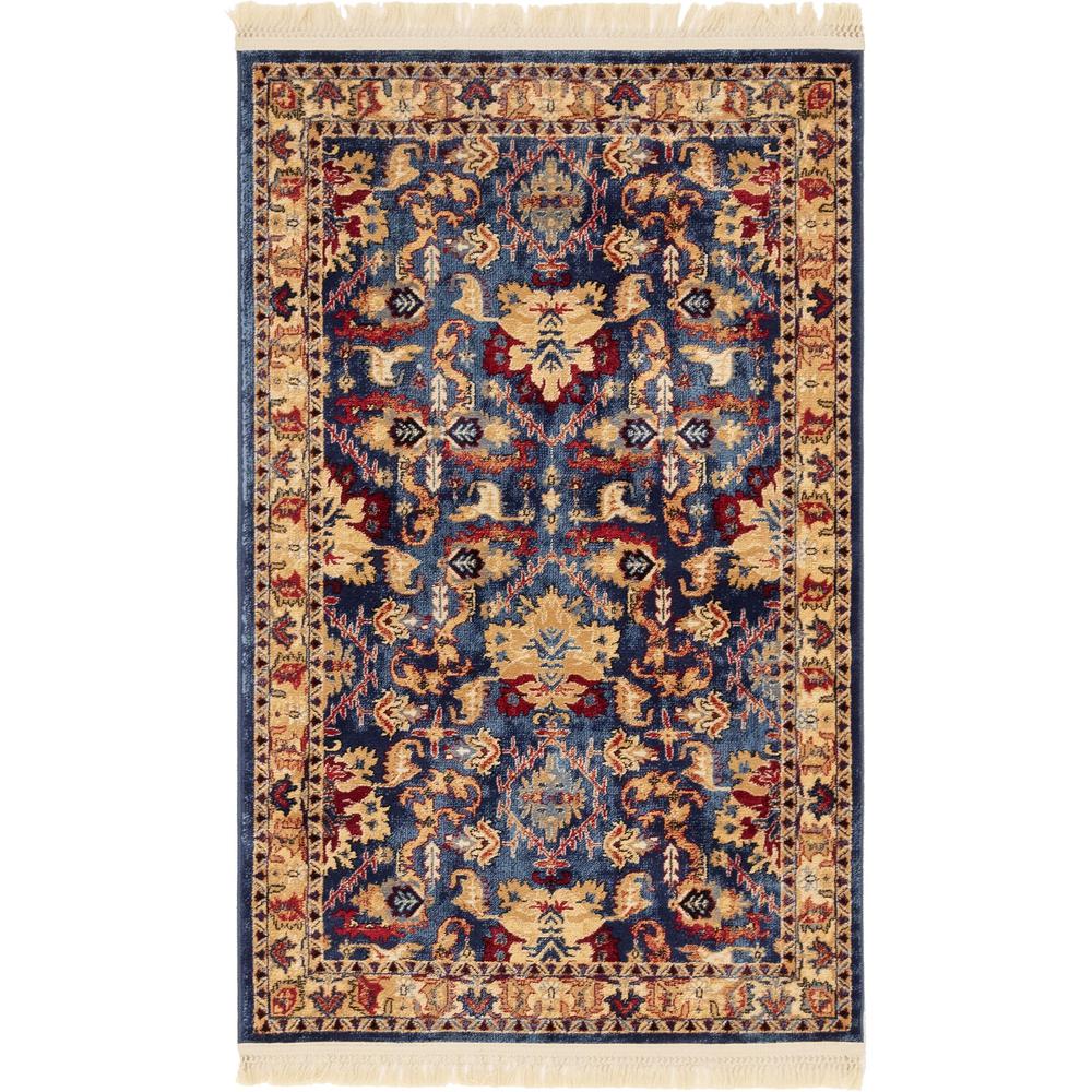 Diplomat District Rug, Blue (3' 3 x 5' 3). Picture 1