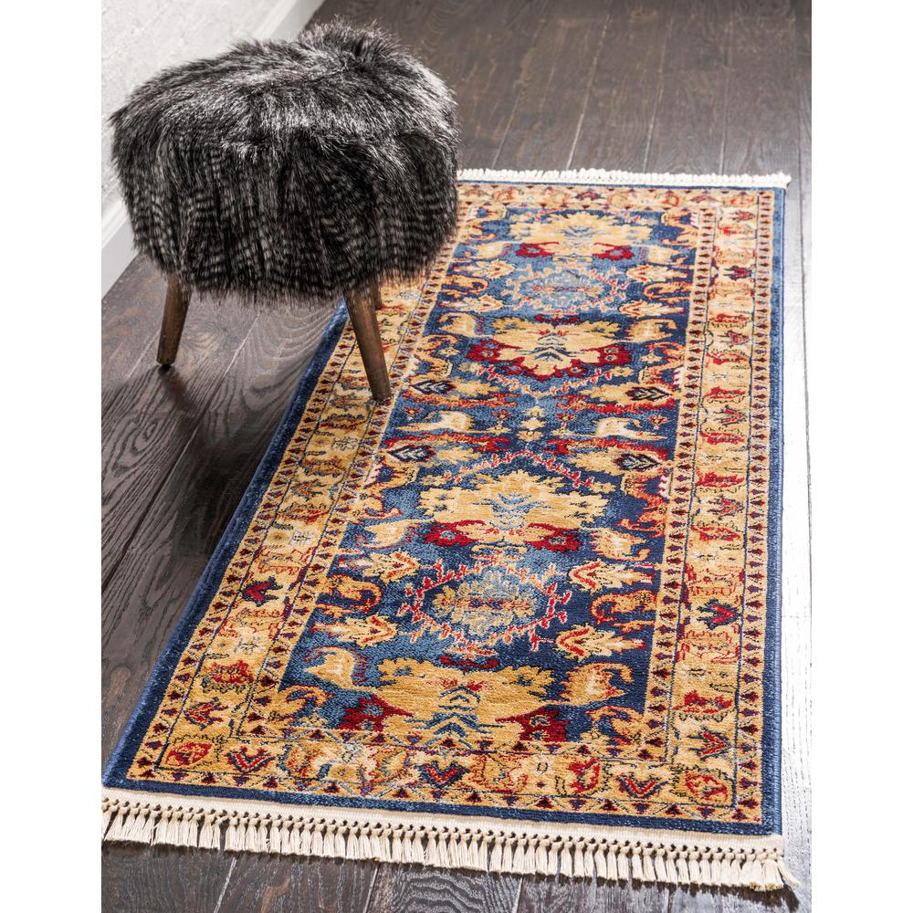 Diplomat District Rug, Blue (2' 2 x 6' 0). Picture 2