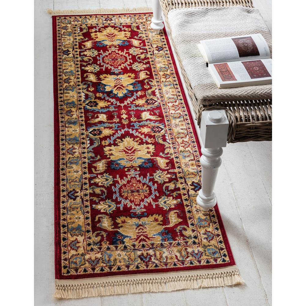 Diplomat District Rug, Red (2' 2 x 6' 0). Picture 2