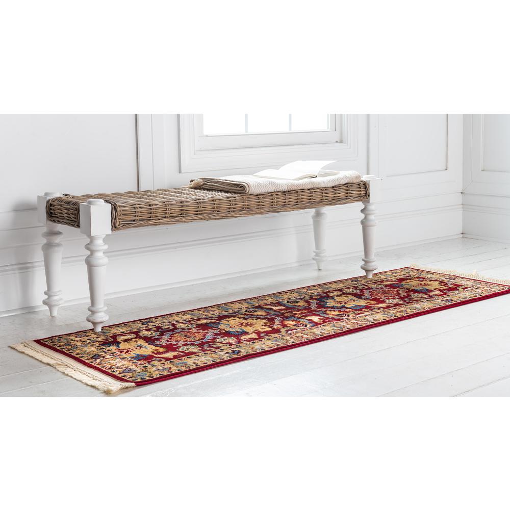 Diplomat District Rug, Red (2' 2 x 6' 0). Picture 3