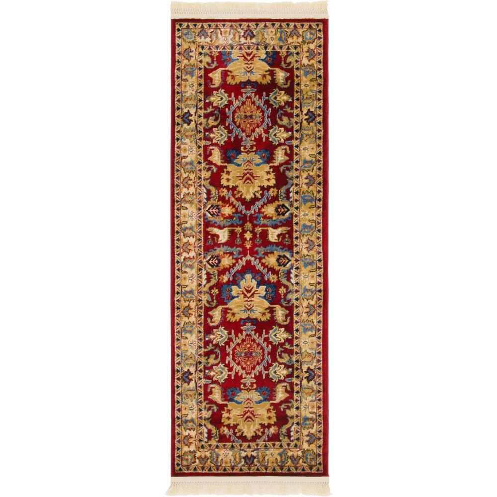 Diplomat District Rug, Red (2' 2 x 6' 0). Picture 1