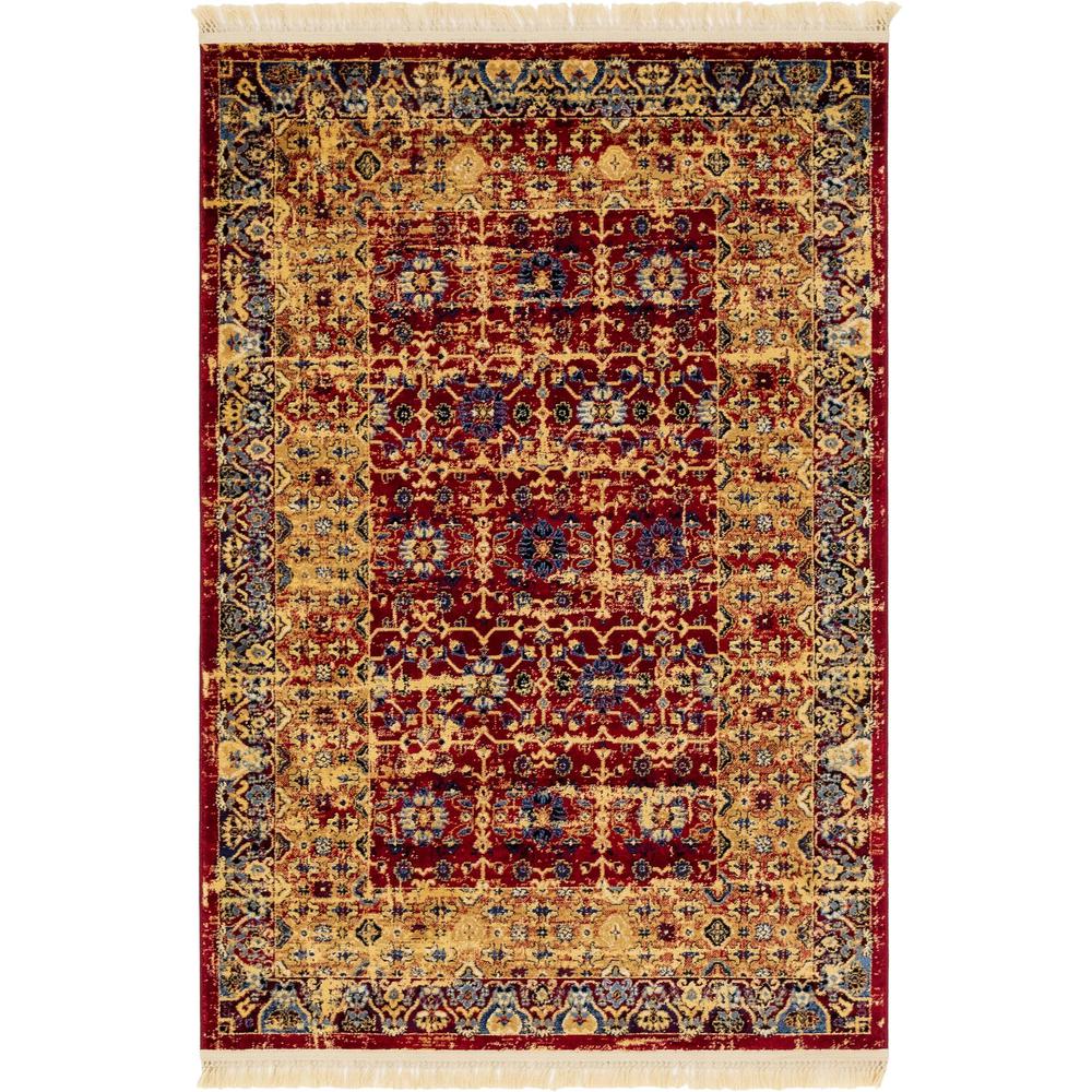 Hoya District Rug, Red (4' 0 x 6' 0). Picture 1