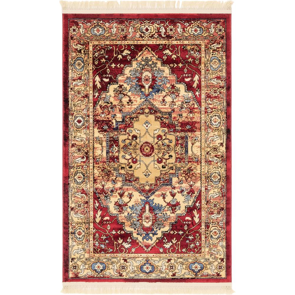 Potomac District Rug, Red (3' 3 x 5' 3). Picture 1