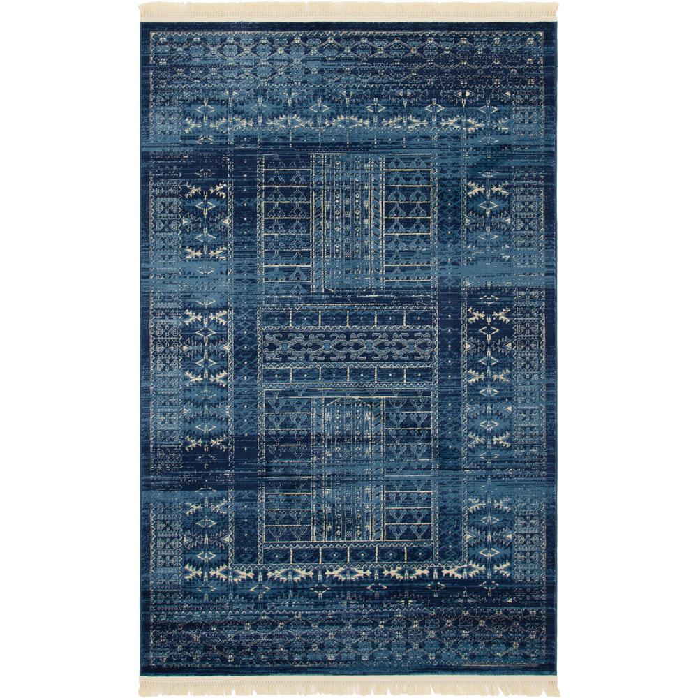 Sequoia District Rug, Blue (5' 0 x 8' 0). Picture 1